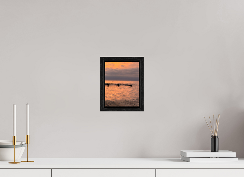 6 x 8″, Floater Frame "Take Off" Sunset Surf Photography