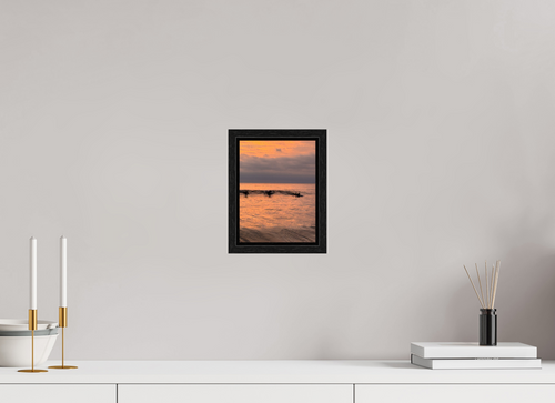 6 x 8″, Floater Frame "Take Off" Sunset Surf Photography