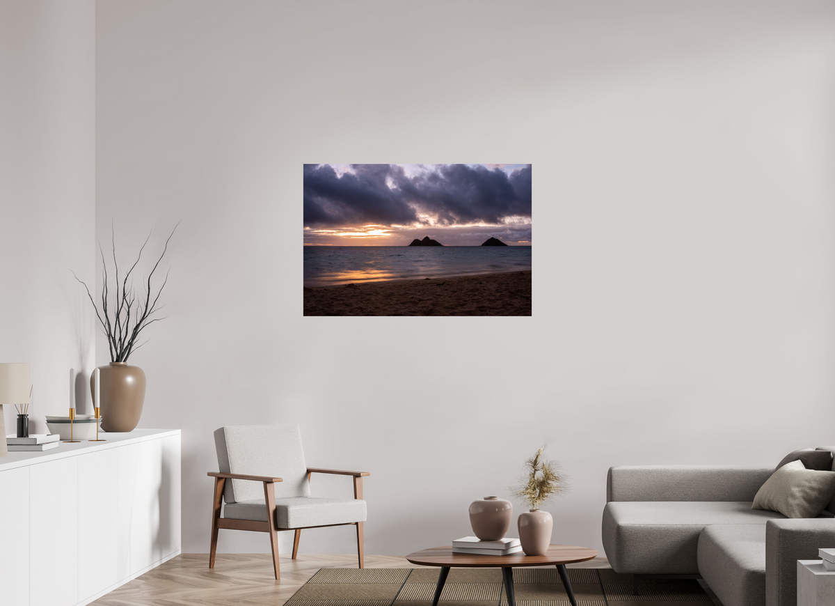 45 x 30″, Photo Print On Fuji Crystal DP II Golden Treasure Windward Oahu Oceanscape