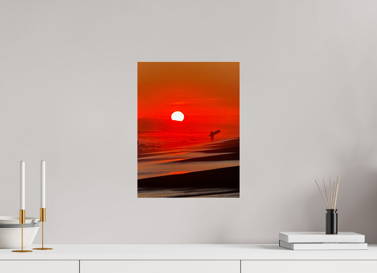 12 x 16″, Photo Print Under Acrylic Glass Newport Beach Glow I Sunset Photography