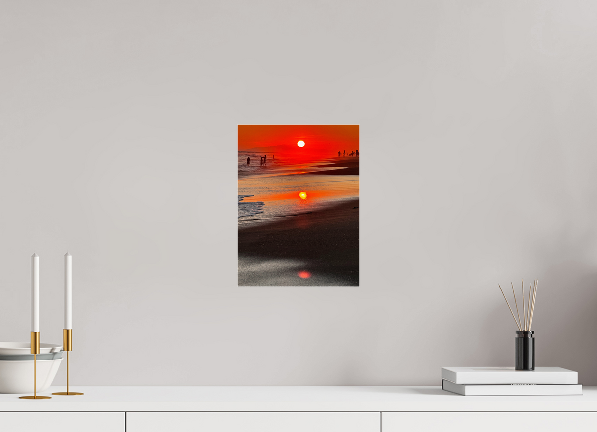 9 x 12″, Photo Print Under Acrylic Glass Newport Beach Glow III Sunset Photography