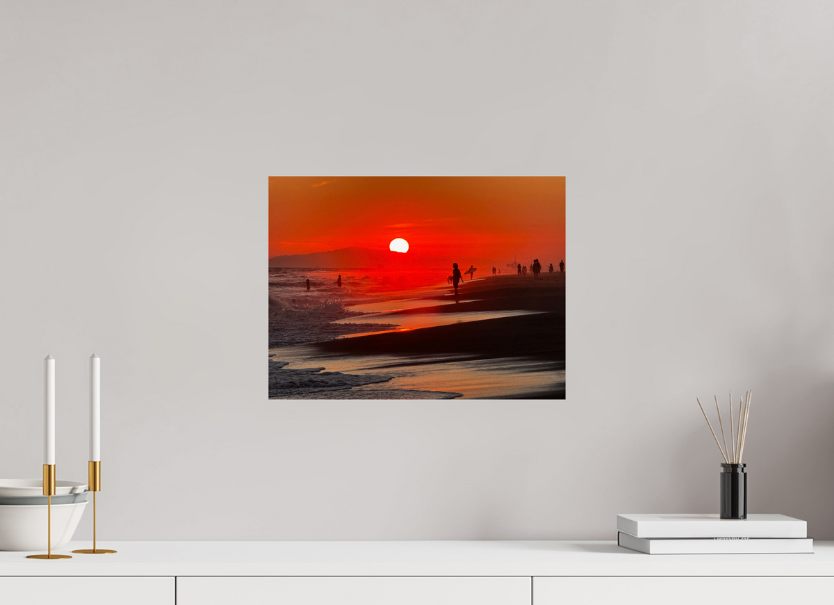 16 x 12″, Photo Print On Fuji Crystal DP II Newport Beach Glow II Sunset Photography
