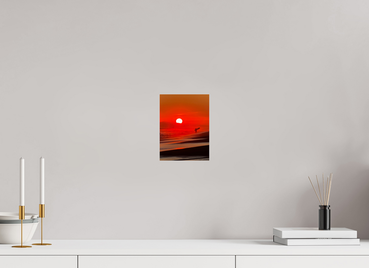 6 x 8″, Photo Print Under Acrylic Glass Newport Beach Glow I Sunset Photography