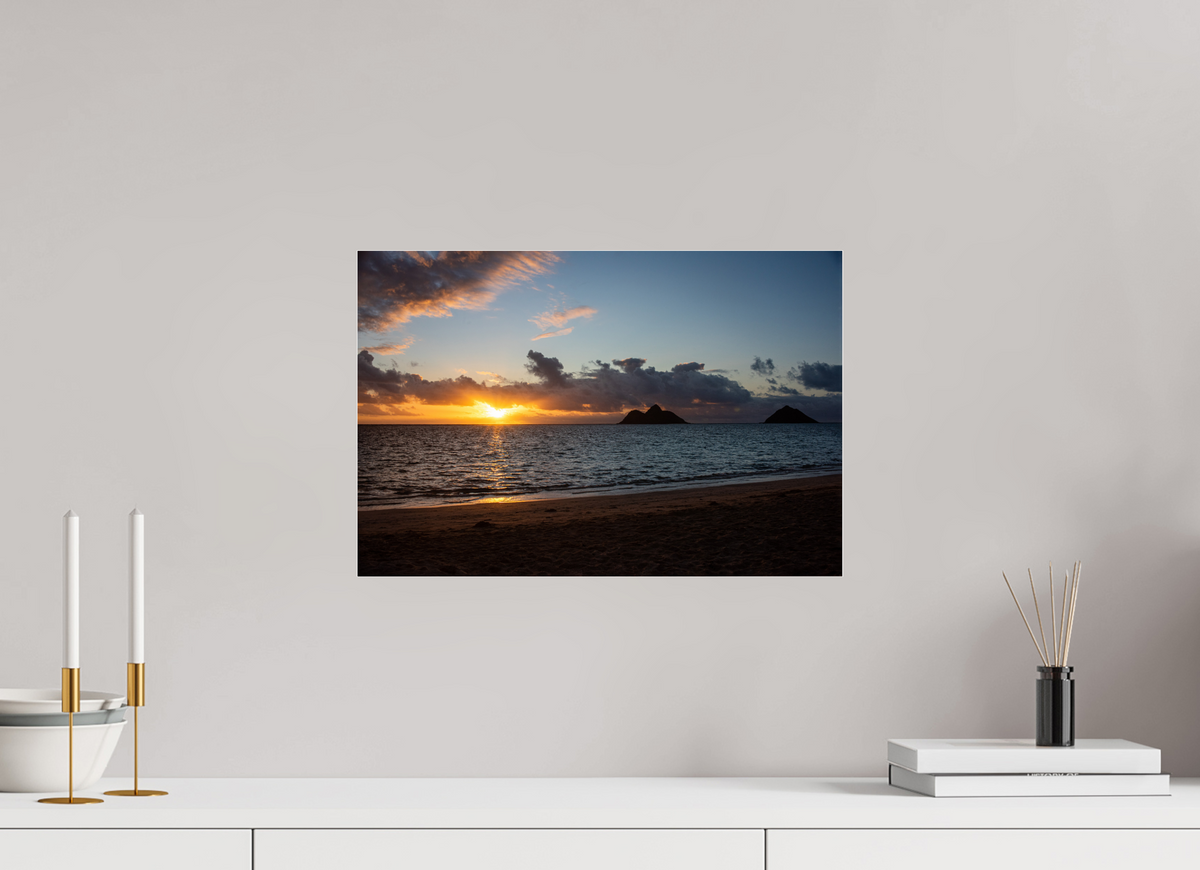 17.9 x 12″, Photo Print Under Acrylic Glass The Sun Always Rises in the East