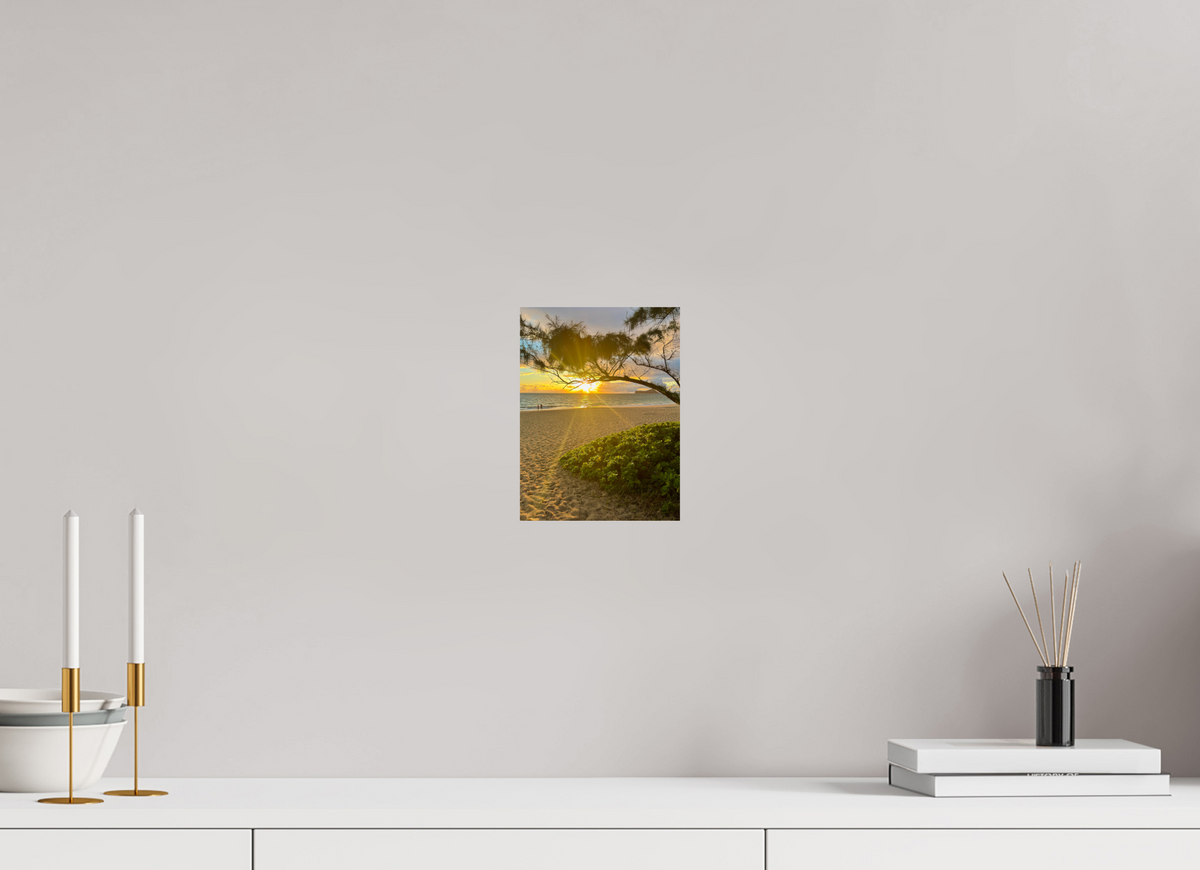 6 x 8″, Photo Print On Fuji Crystal DP II Waimanalo Sunrise Ocean Sunrise Photography