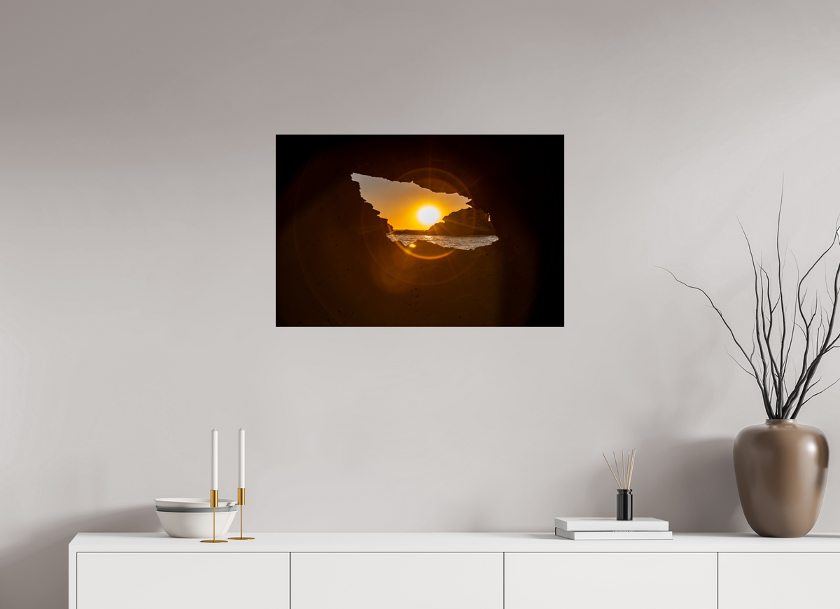 30 x 20″, Photo Print On Fuji Crystal DP II "Hidden View" Newport Beach Sunset Photography