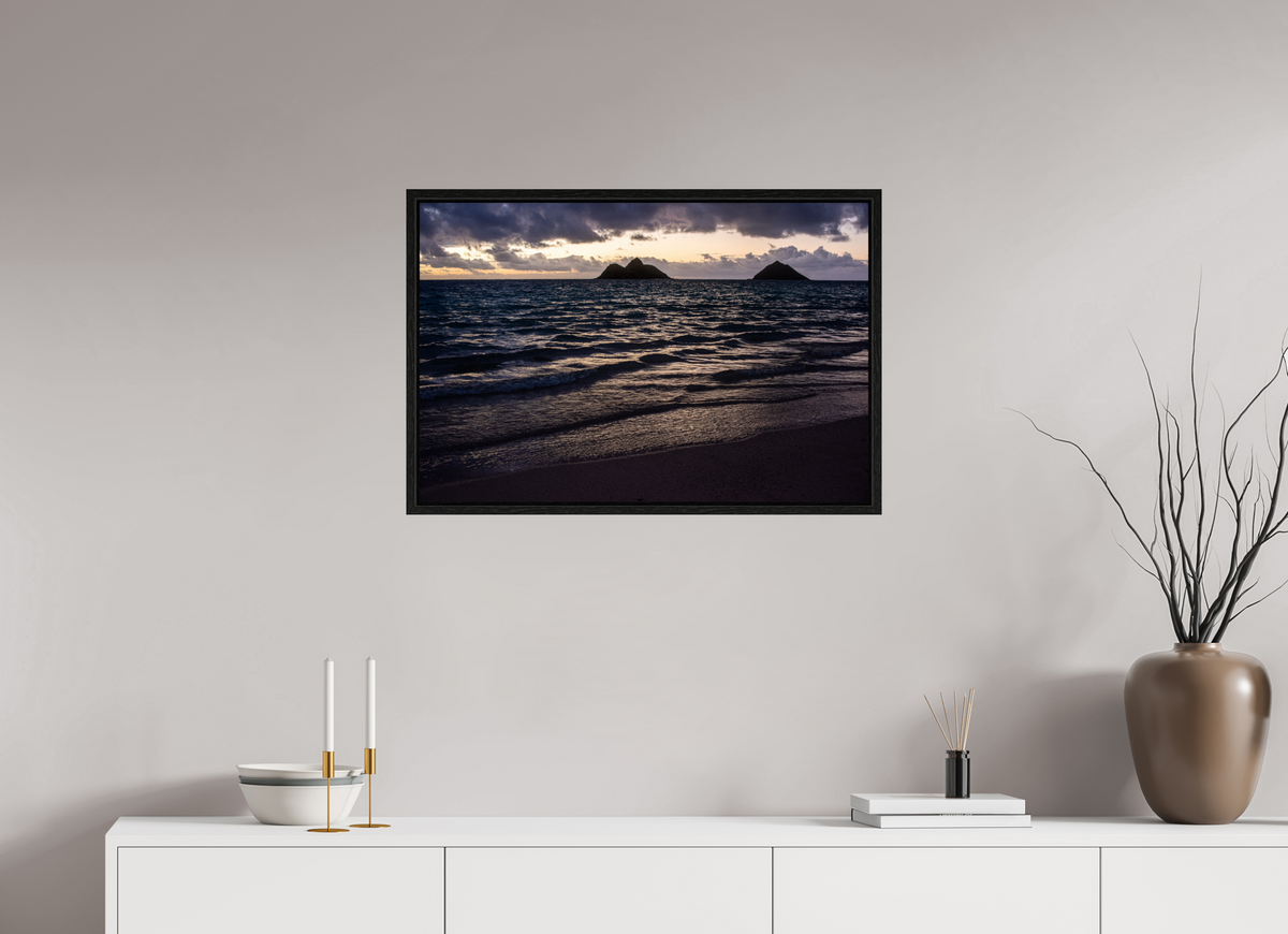 30 x 20″, Floater Frame Dawn on the Windward Side I