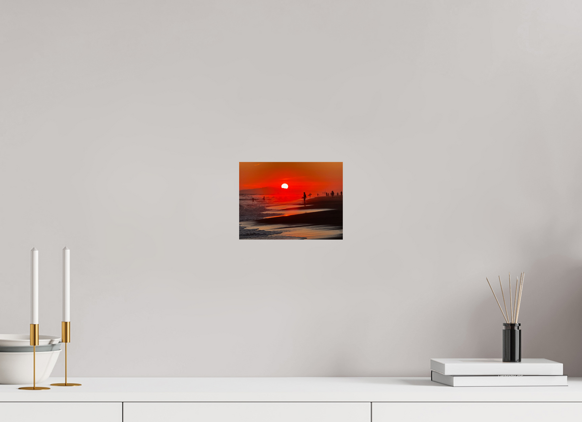 8 x 6″, Photo Print On Fuji Crystal DP II Newport Beach Glow II Sunset Photography