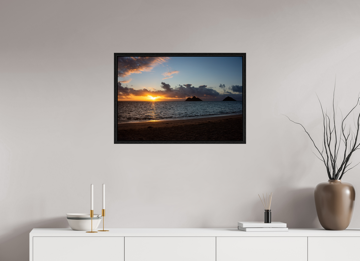 29.8 x 20″, Floater Frame The Sun Always Rises in the East