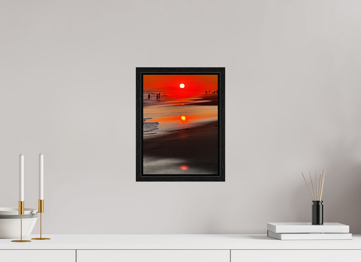 9 x 12″, Floater Frame Newport Beach Glow III Sunset Photography