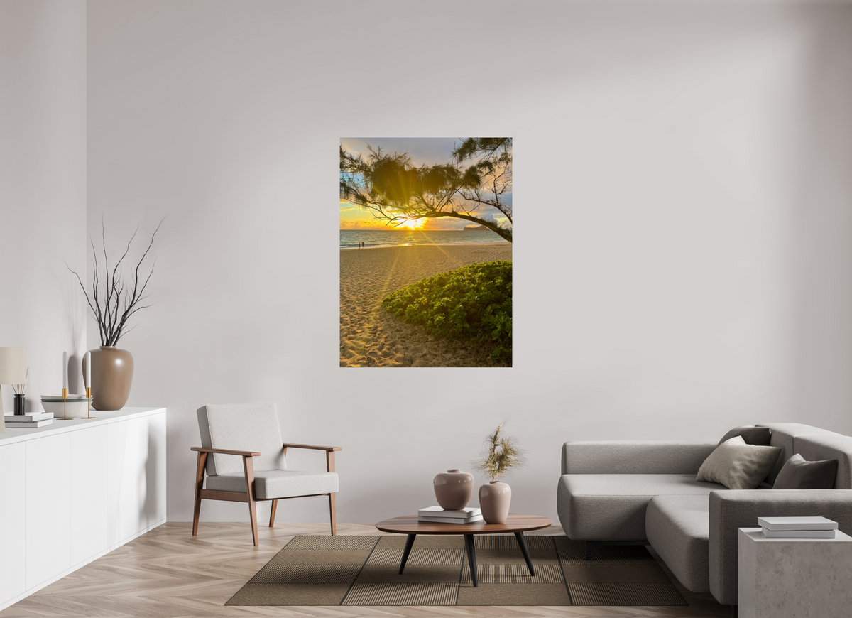 42 x 56″, Photo Print On Fuji Crystal DP II Waimanalo Sunrise Ocean Sunrise Photography