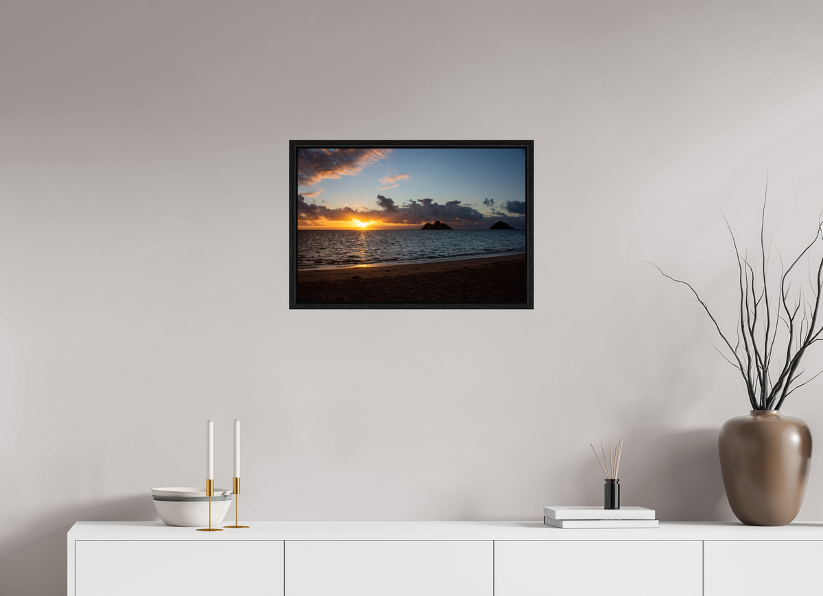 23.8 x 16″, Floater Frame The Sun Always Rises in the East