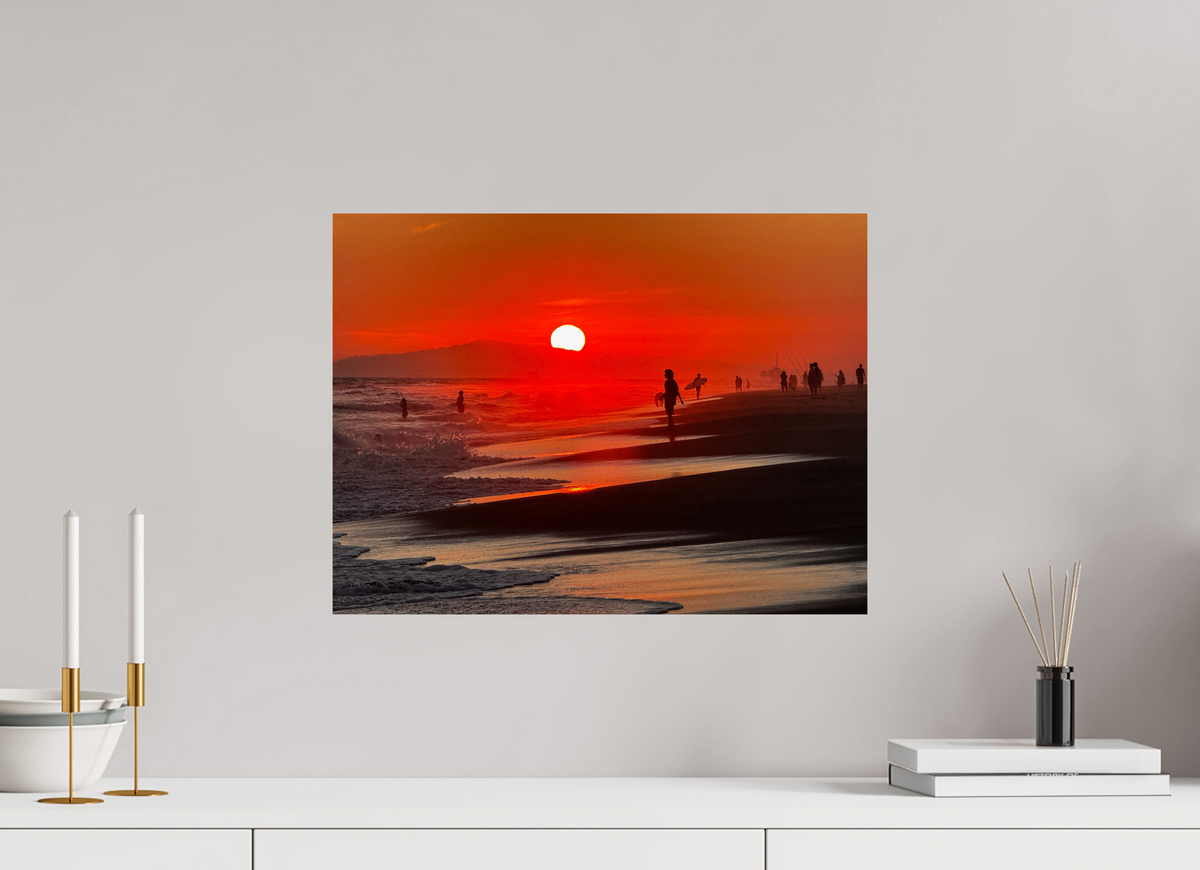 20 x 15″, Photo Print On Fuji Crystal DP II Newport Beach Glow II Sunset Photography
