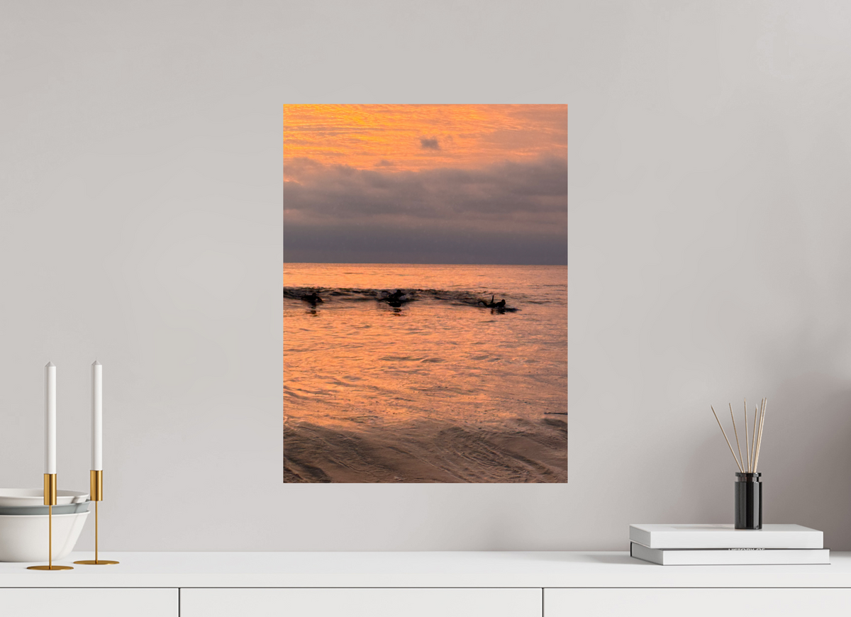 15 x 20″, Photo Print On Fuji Crystal DP II "Take Off" Sunset Surf Photography
