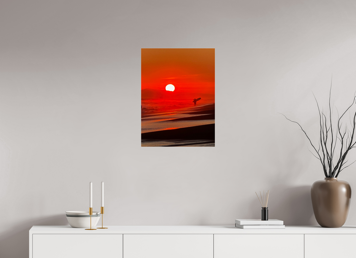 18 x 24″, Photo Print Under Acrylic Glass Newport Beach Glow I Sunset Photography