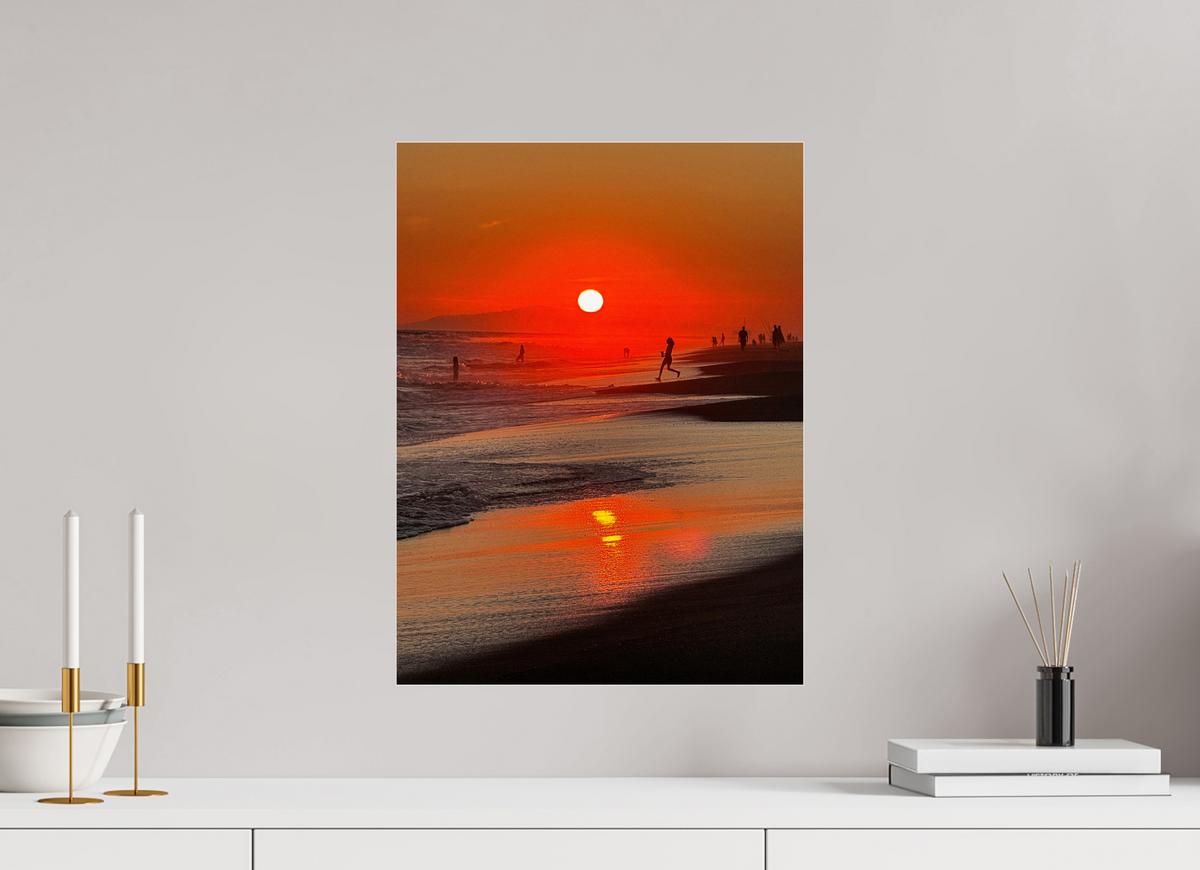15 x 20″, Photo Print Under Acrylic Glass Newport Beach Glow IV Sunset Photography
