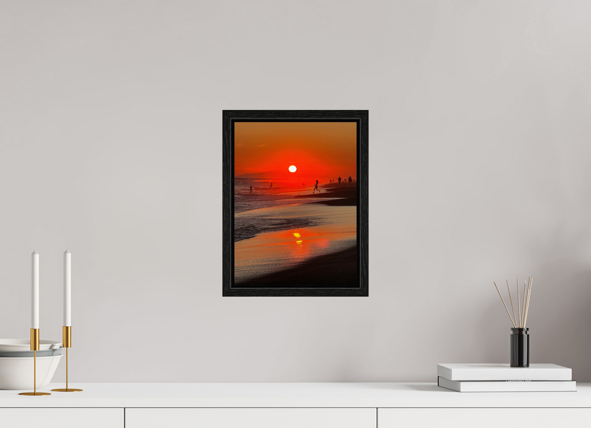 9 x 12″, Floater Frame Newport Beach Glow IV Sunset Photography