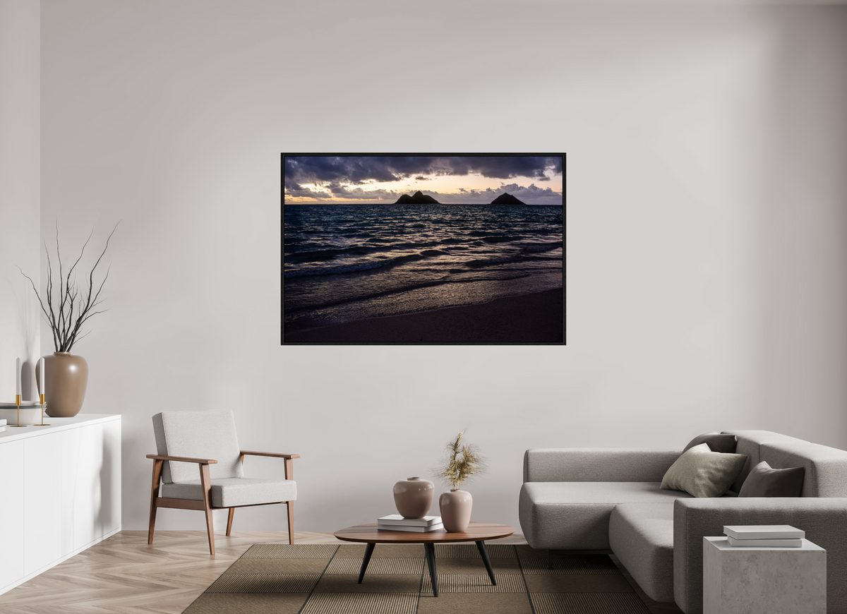 66 x 44″, Floater Frame Dawn on the Windward Side I