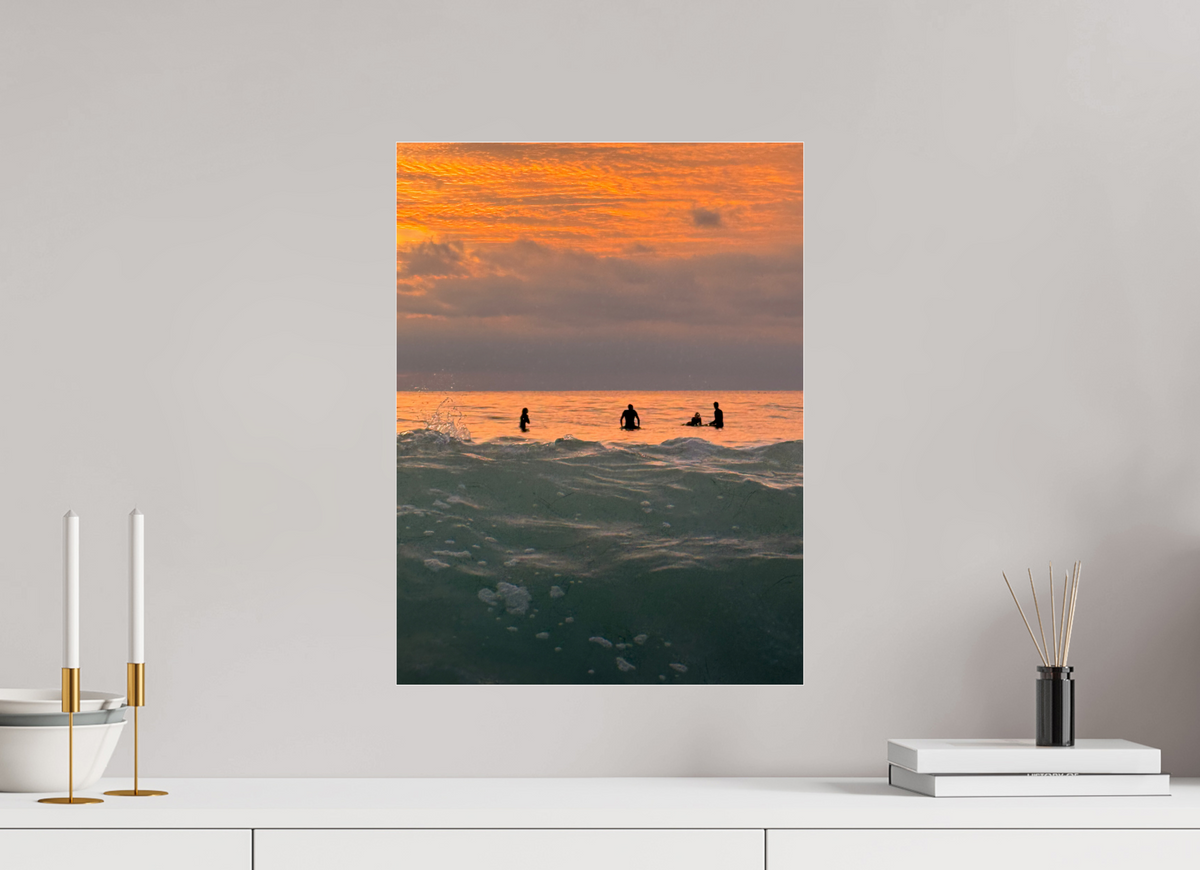 15 x 20″, Photo Print Under Acrylic Glass Let's Meet at Sunset-Sunset Surf Photography