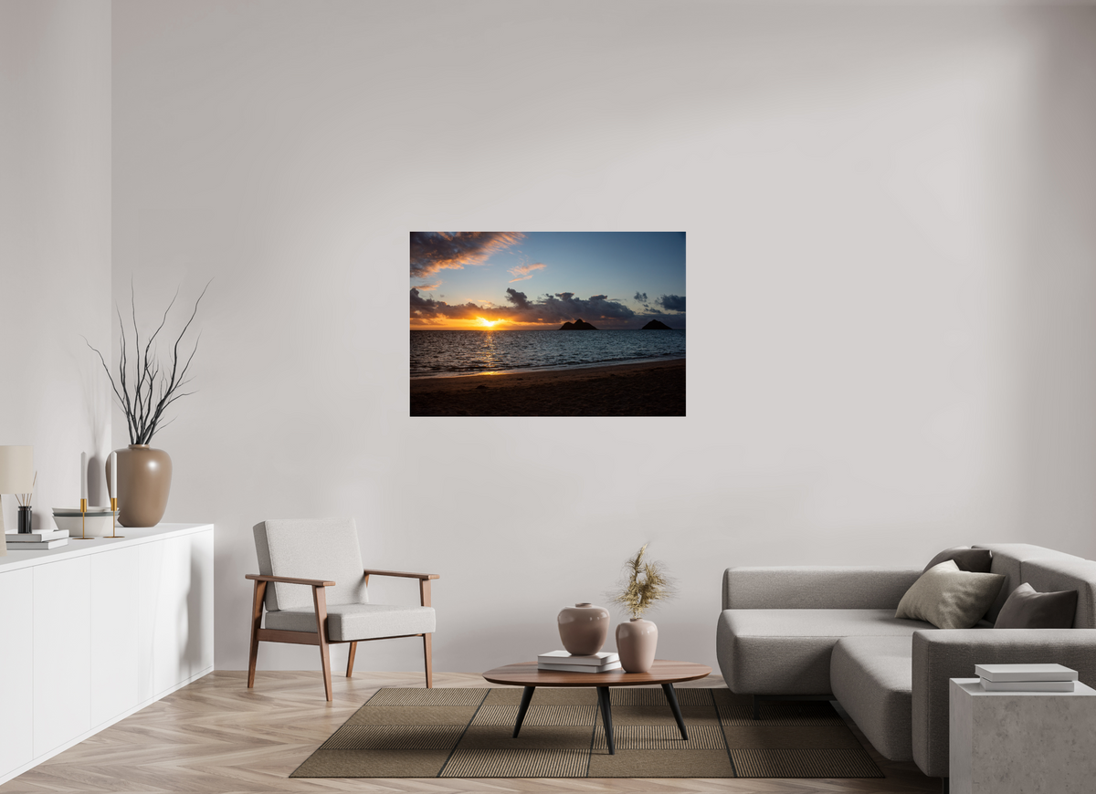 52.1 x 35″, Photo Print Under Acrylic Glass The Sun Always Rises in the East