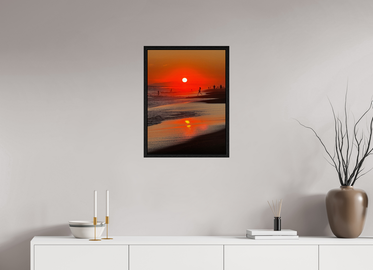 18 x 24″, Floater Frame Newport Beach Glow IV Sunset Photography