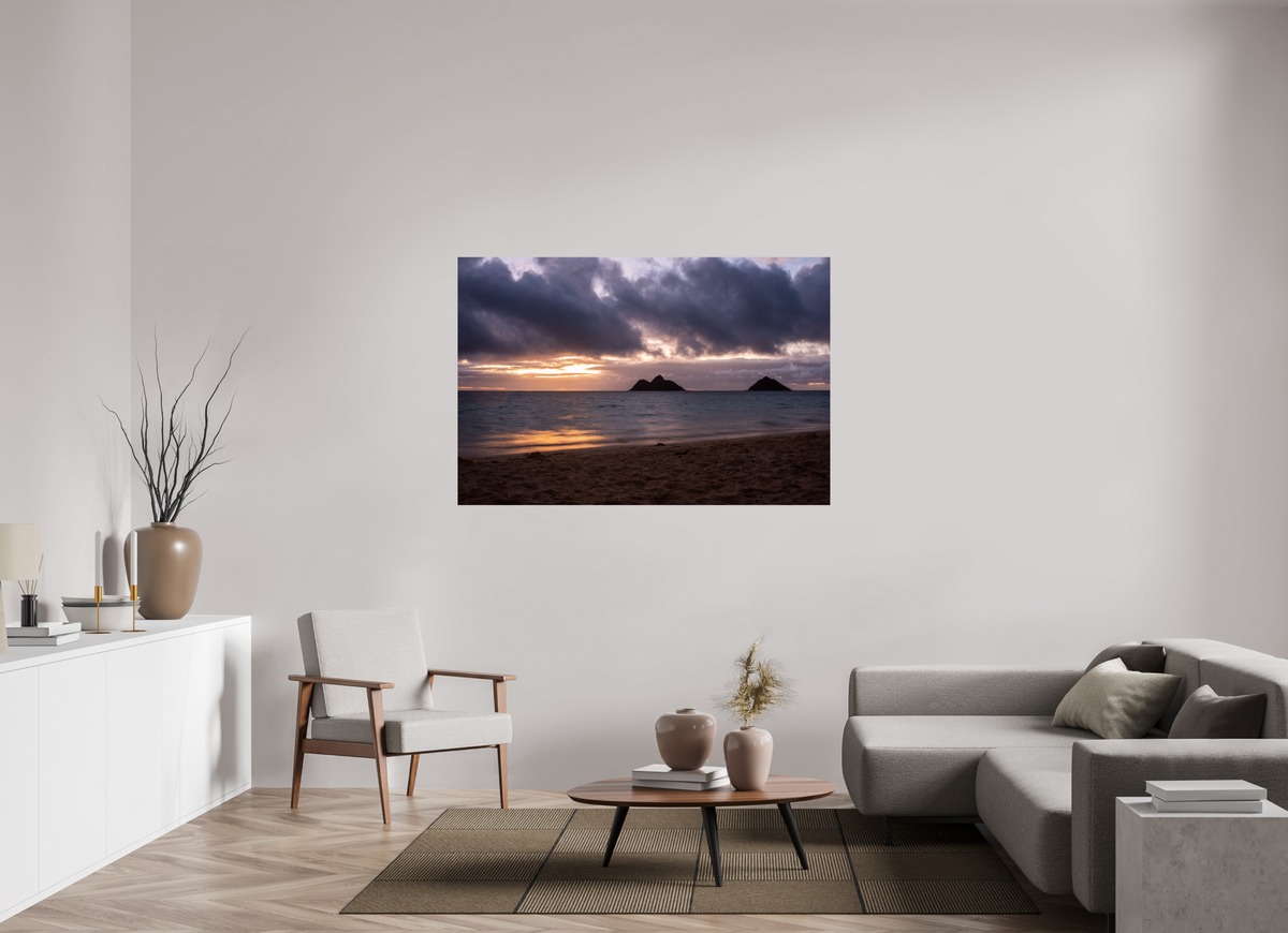 60 x 40″, Photo Print On Fuji Crystal DP II Golden Treasure Windward Oahu Oceanscape