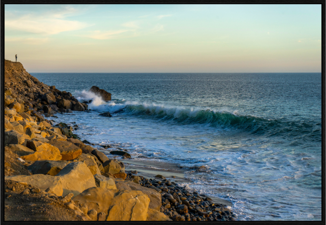Main image Out on the Horizon Golden Glow Ocean Photography