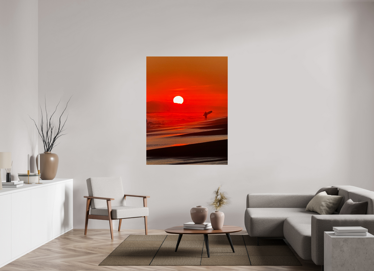 45 x 60″, Photo Print Under Acrylic Glass Newport Beach Glow I Sunset Photography