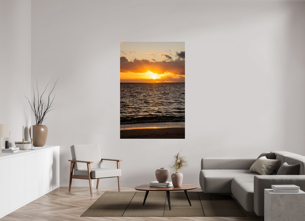 44 x 66″, Photo Print Under Acrylic Glass Rise with the Sun