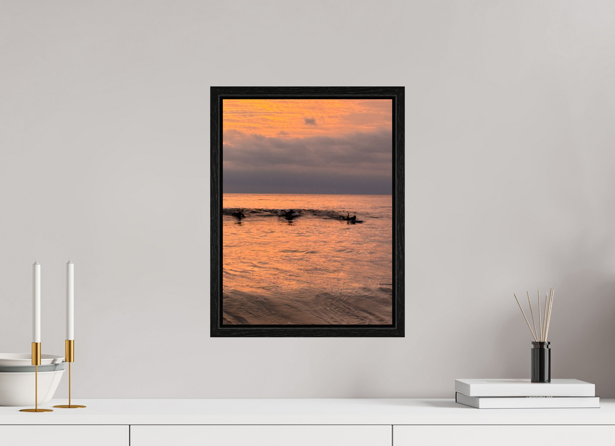 12 x 16″, Floater Frame "Take Off" Sunset Surf Photography