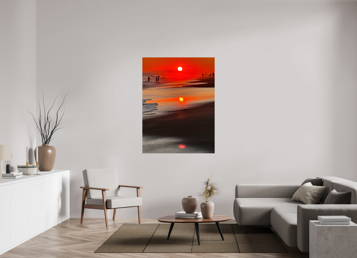 42 x 56″, Photo Print On Fuji Crystal DP II Newport Beach Glow III Sunset Photography