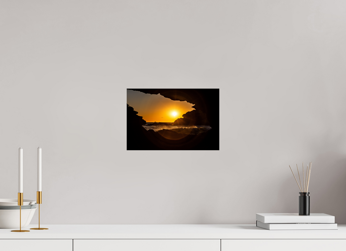 12 x 8″, Photo Print On Fuji Crystal DP II "Hidden View II" Crystal Cove Sunset Photography