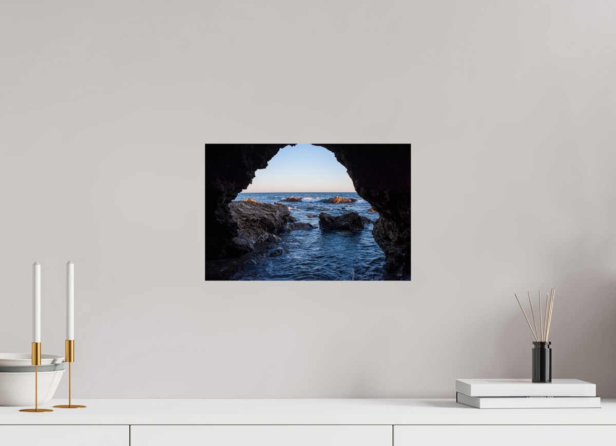 15 x 10″, Photo Print On Fuji Crystal DP II "Peering Out" Sea Cave Photograph