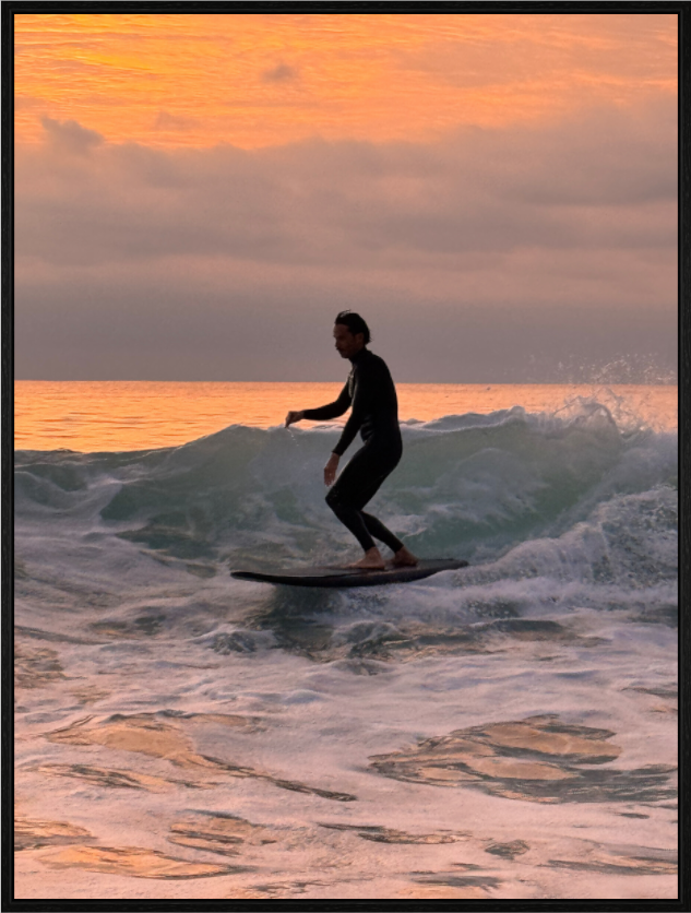 Main image "Free Ride" Sunset Surf Photography