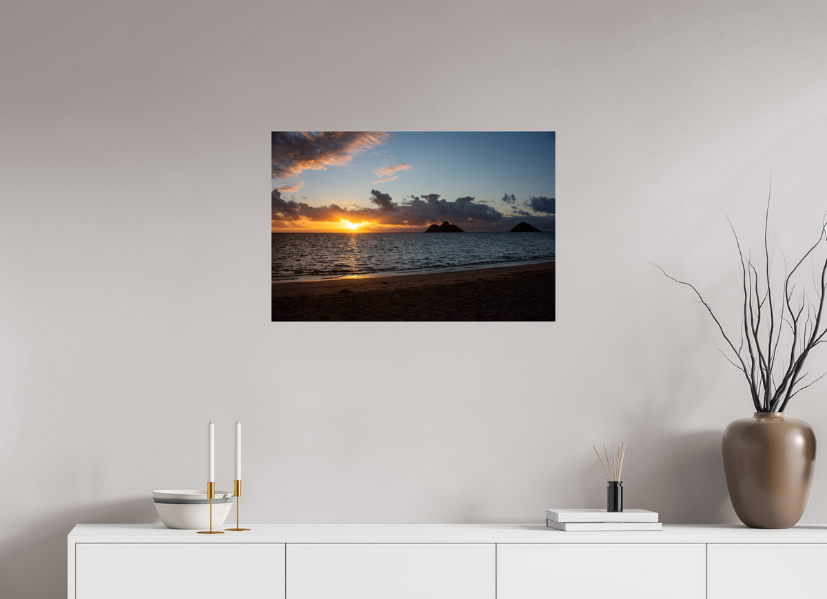 29.8 x 20″, Photo Print Under Acrylic Glass The Sun Always Rises in the East