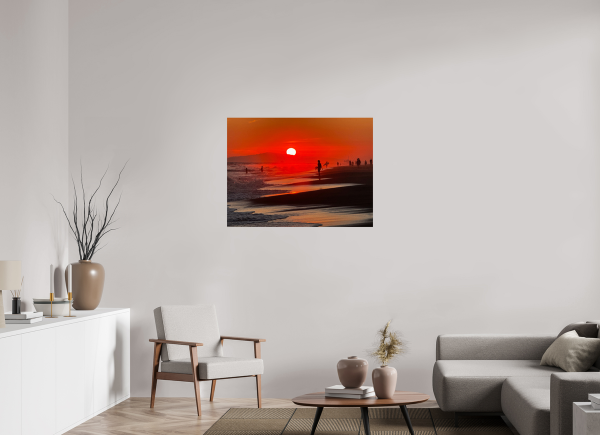 40 x 30″, Photo Print On Fuji Crystal DP II Newport Beach Glow II Sunset Photography