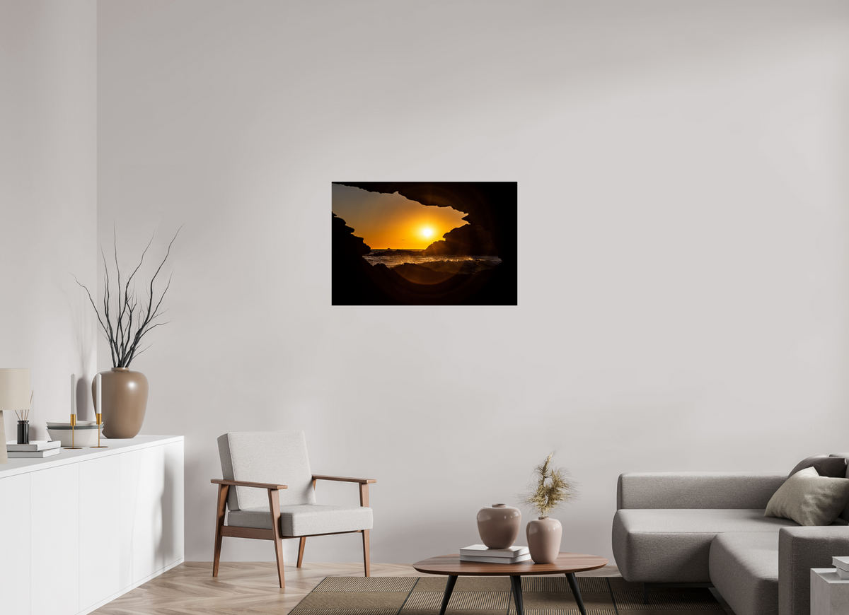36 x 24″, Photo Print On Fuji Crystal DP II "Hidden View II" Crystal Cove Sunset Photography