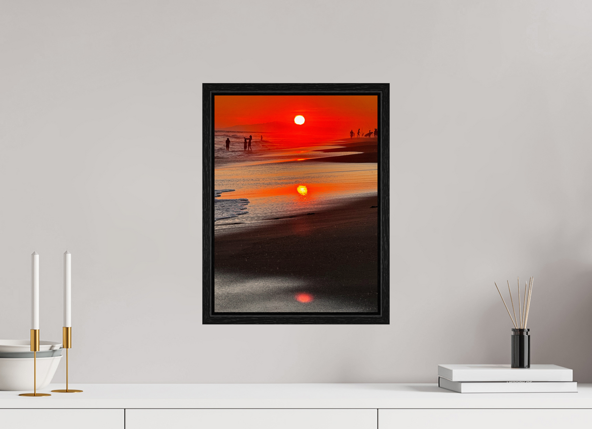 12 x 16″, Floater Frame Newport Beach Glow III Sunset Photography