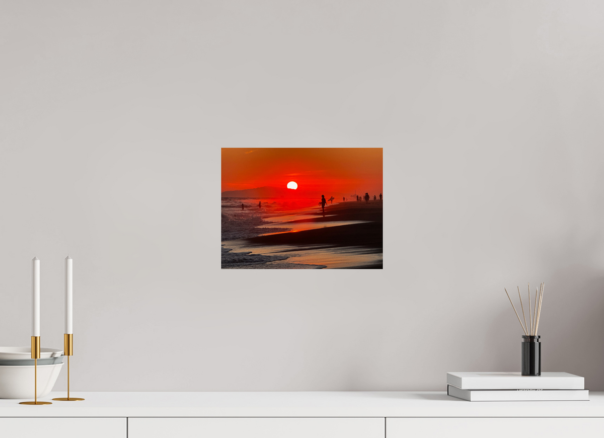 12 x 9″, Photo Print On Fuji Crystal DP II Newport Beach Glow II Sunset Photography