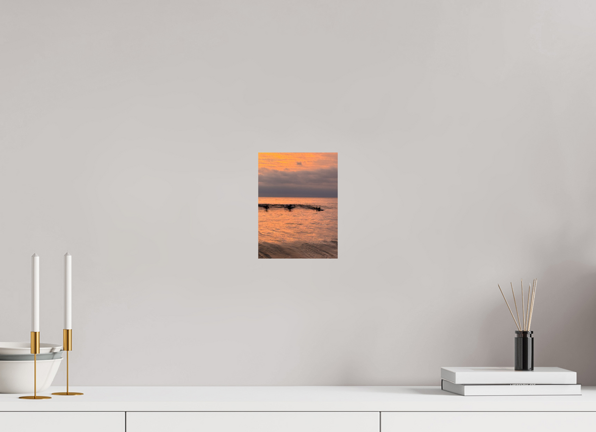 6 x 8″, Photo Print On Fuji Crystal DP II "Take Off" Sunset Surf Photography