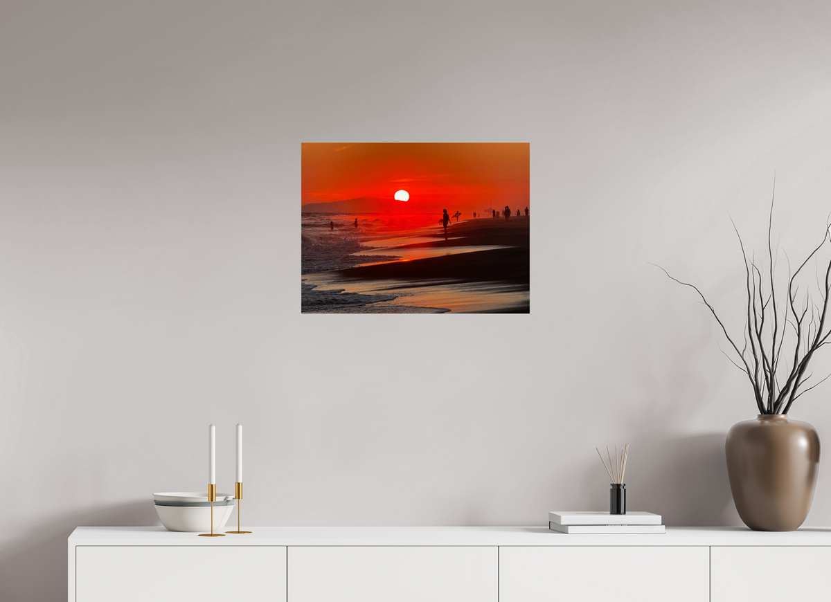 24 x 18″, Photo Print On Fuji Crystal DP II Newport Beach Glow II Sunset Photography