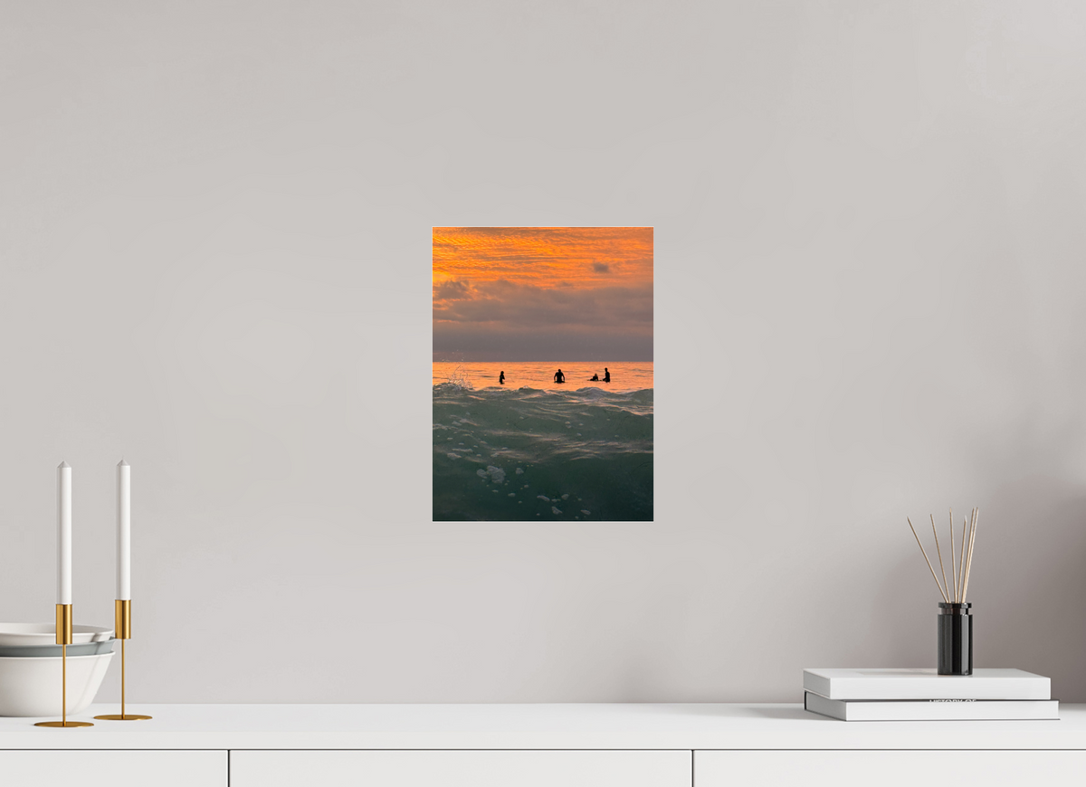 9 x 12″, Photo Print Under Acrylic Glass Let's Meet at Sunset-Sunset Surf Photography