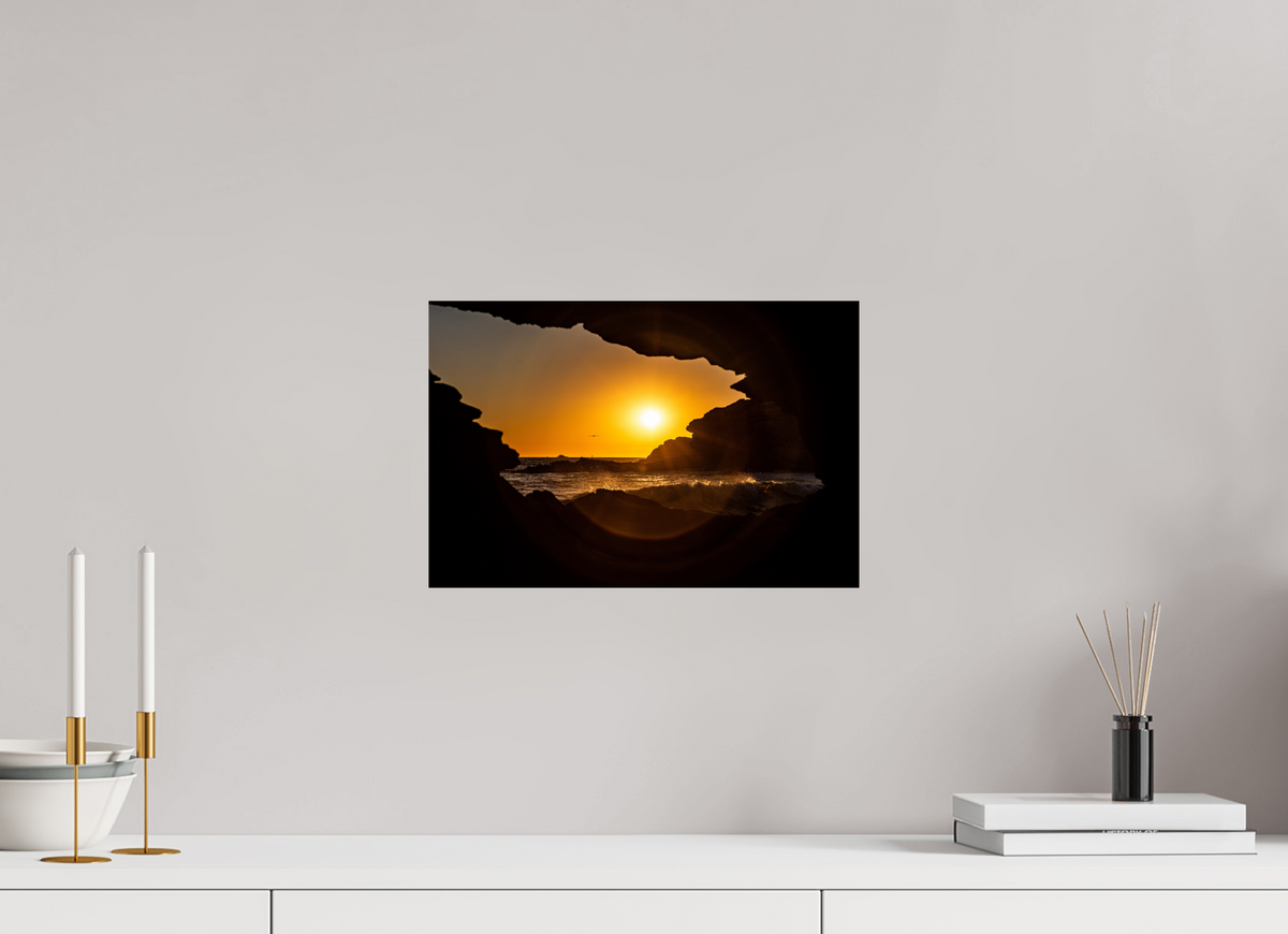 15 x 10″, Photo Print On Fuji Crystal DP II "Hidden View II" Crystal Cove Sunset Photography
