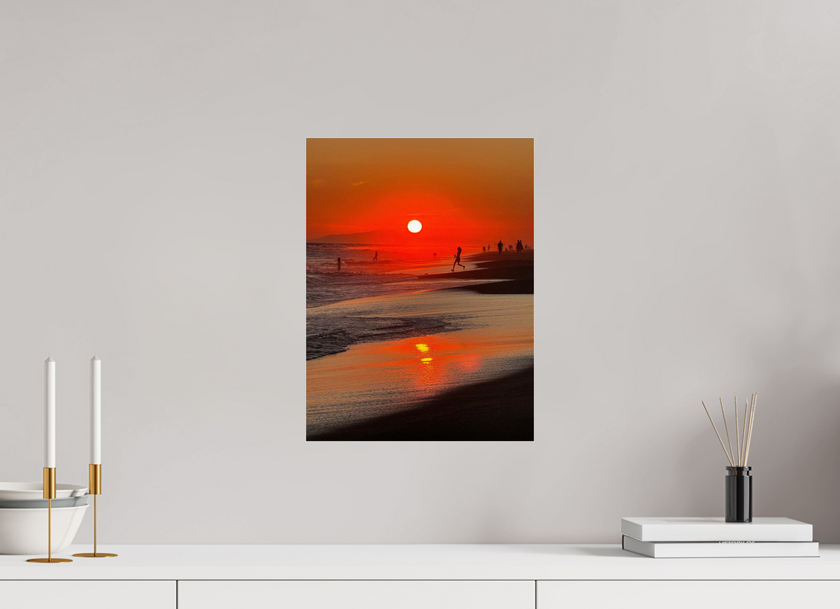12 x 16″, Photo Print Under Acrylic Glass Newport Beach Glow IV Sunset Photography