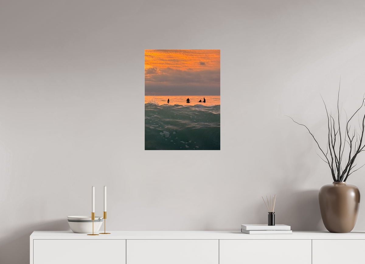 18 x 24″, Photo Print Under Acrylic Glass Let's Meet at Sunset-Sunset Surf Photography