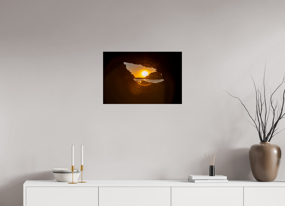 24 x 16″, Photo Print Under Acrylic Glass "Hidden View" Newport Beach Sunset Photography