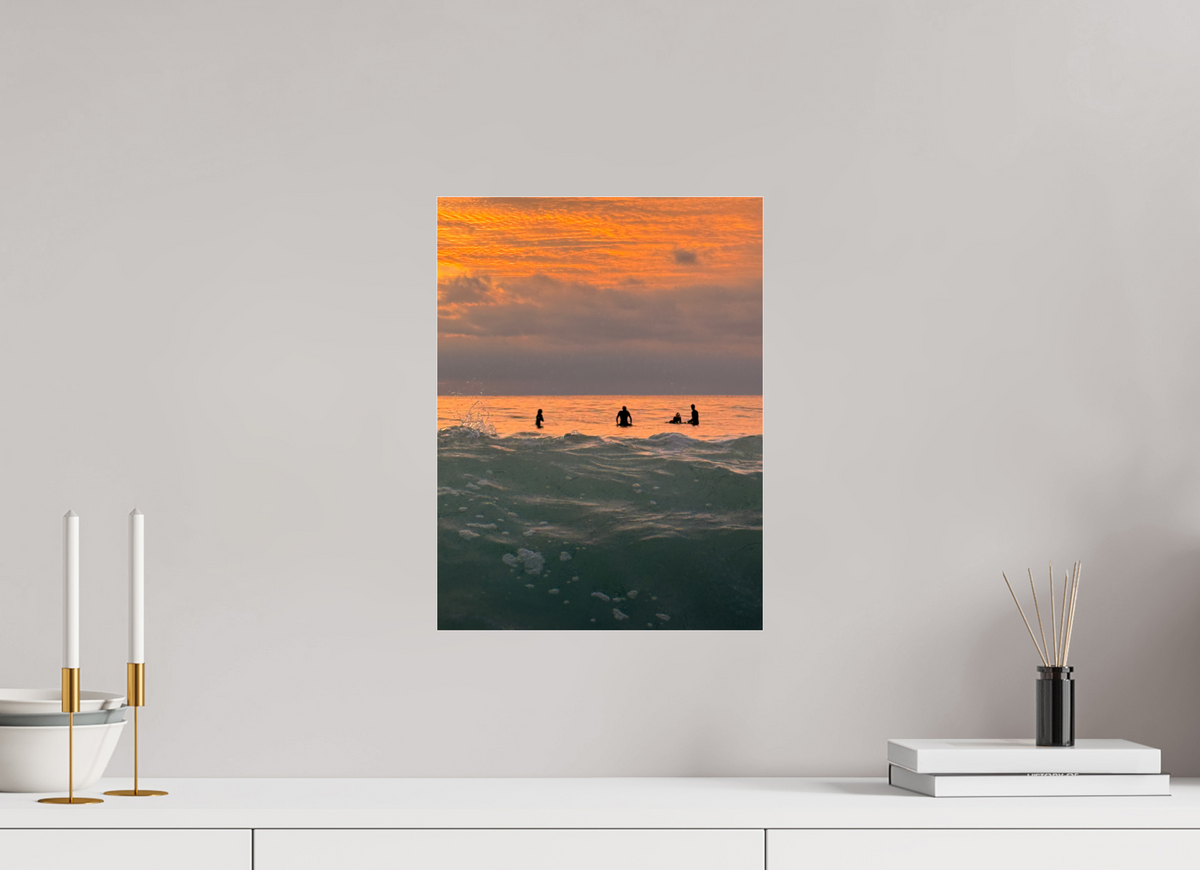 12 x 16″, Photo Print Under Acrylic Glass Let's Meet at Sunset-Sunset Surf Photography