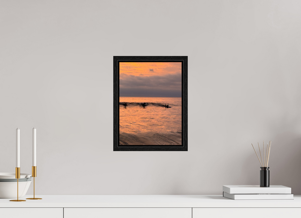 9 x 12″, Floater Frame "Take Off" Sunset Surf Photography