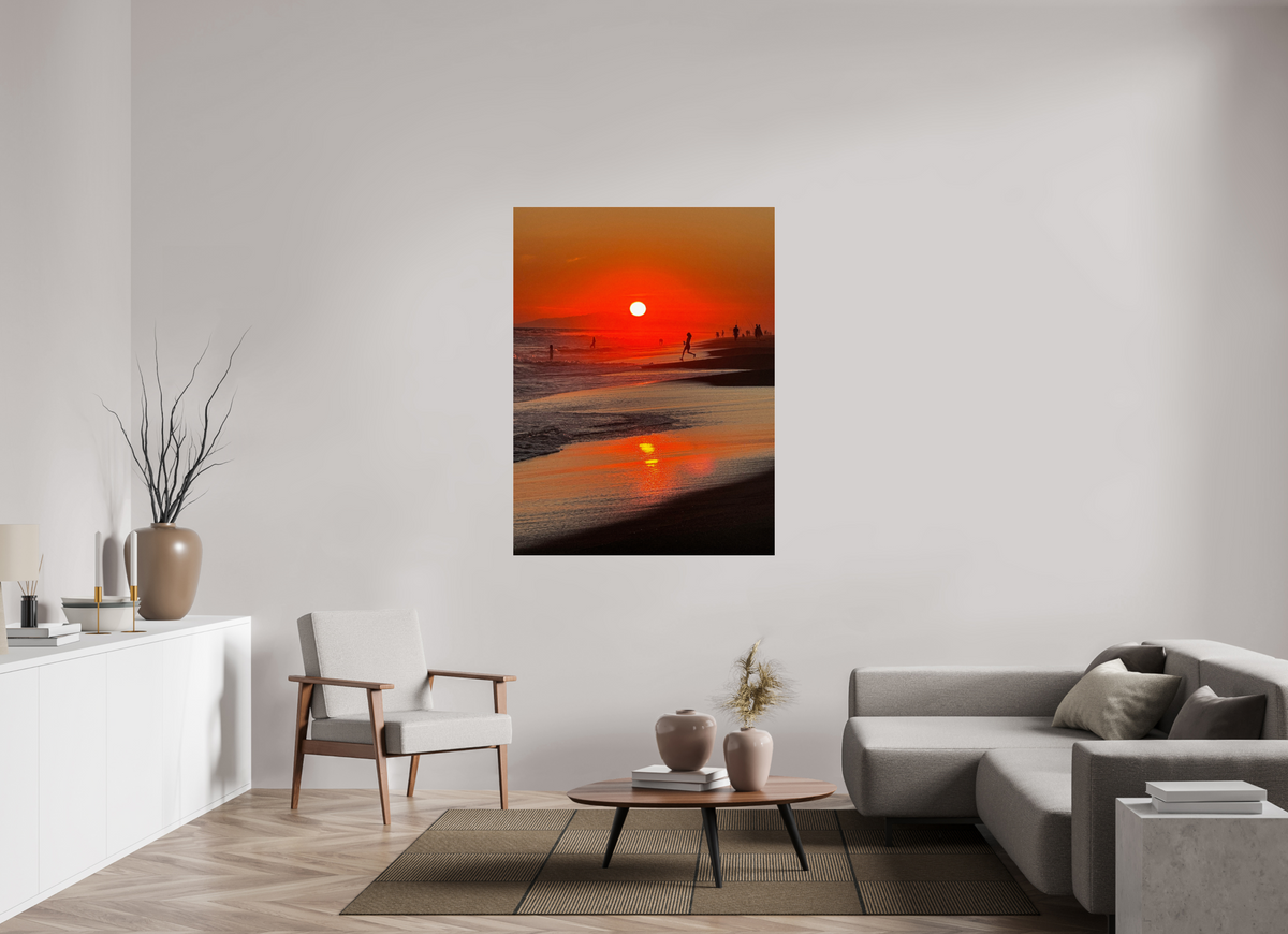 42 x 56″, Photo Print Under Acrylic Glass Newport Beach Glow IV Sunset Photography