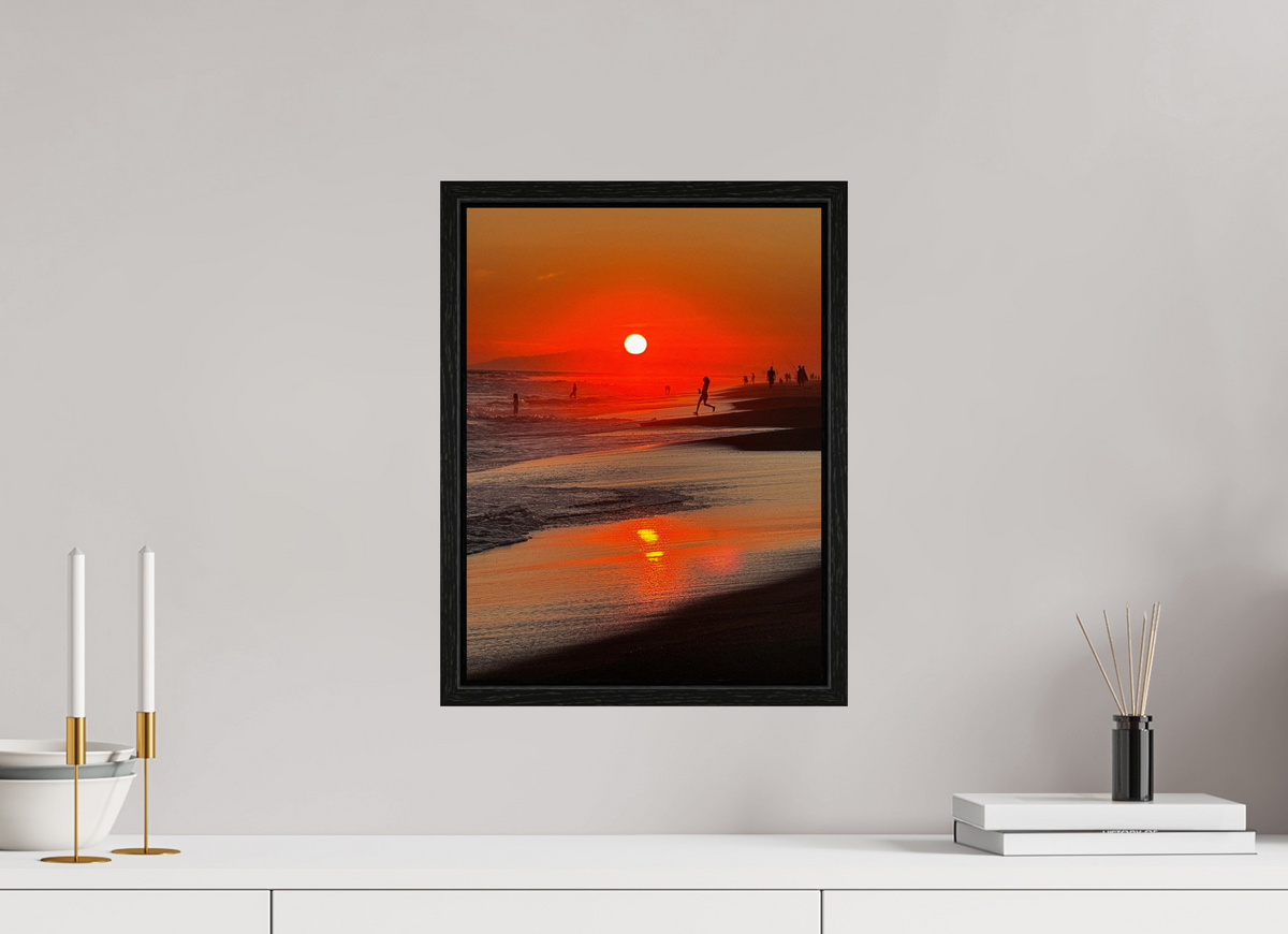 12 x 16″, Floater Frame Newport Beach Glow IV Sunset Photography